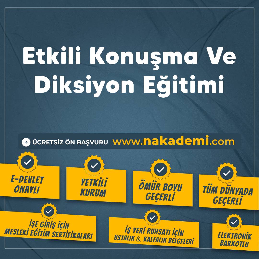 Etkili Konuşma Ve Diksiyon Eğitimi