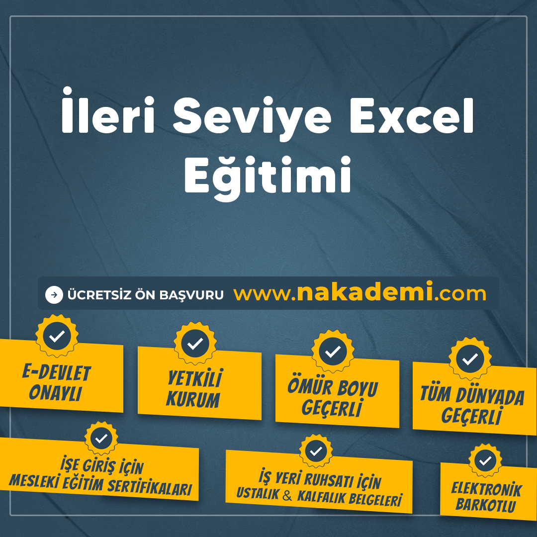 İleri Seviye Excel Eğitimi