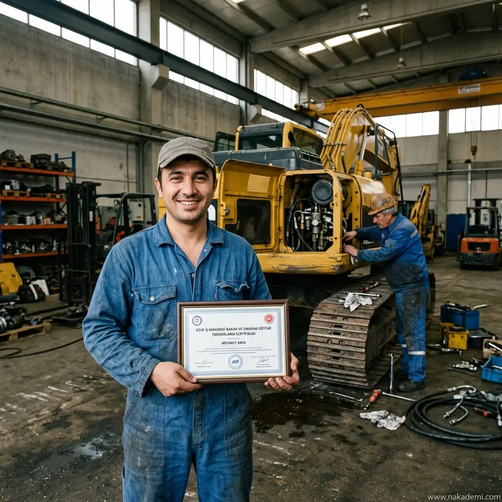 Tehlikeli Ve Çok Tehlikeli İşlerde İş Makineleri Yağcısı Ustalık Kalfalık Eğitim Belgesi