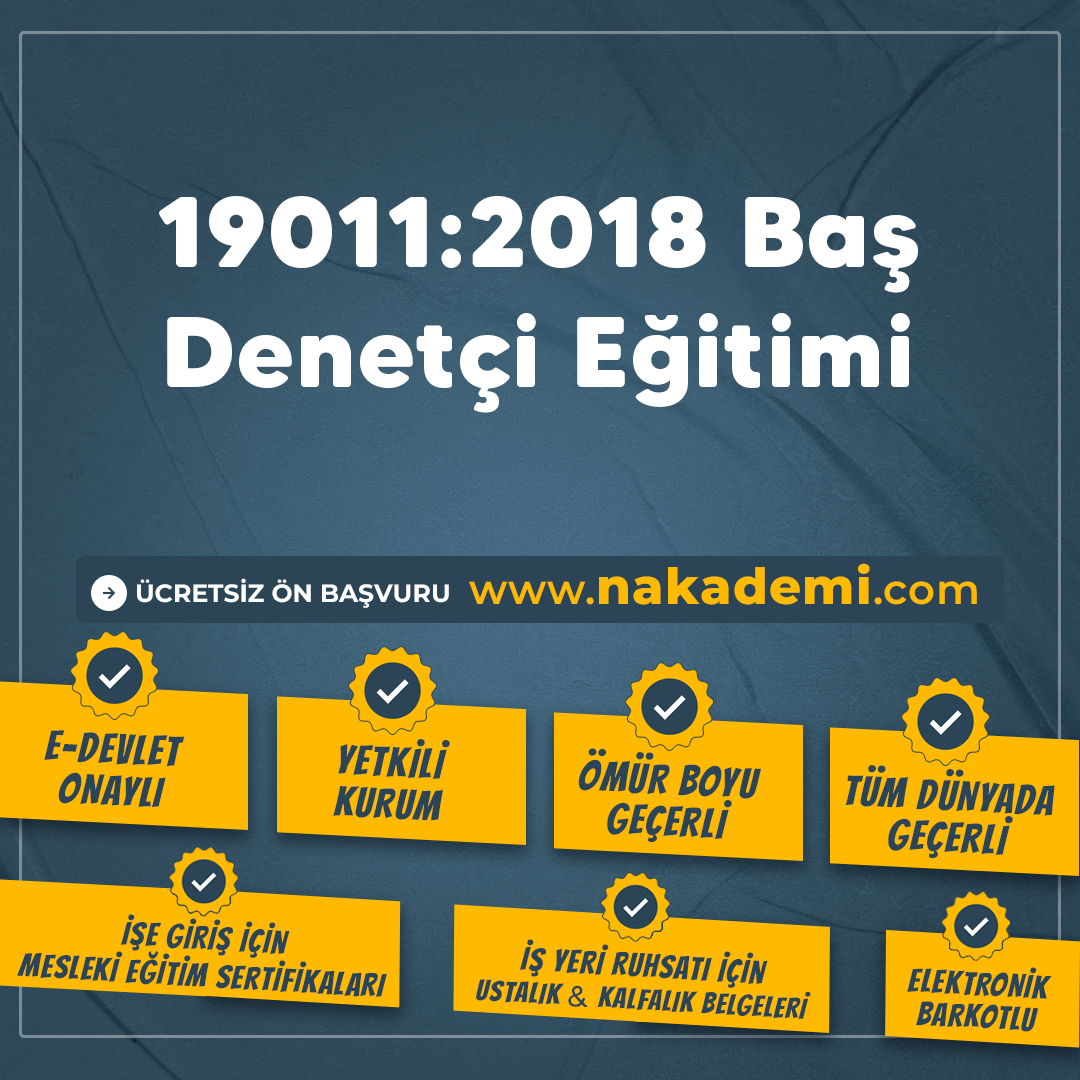 19011:2018 Baş Denetçi Eğitimi