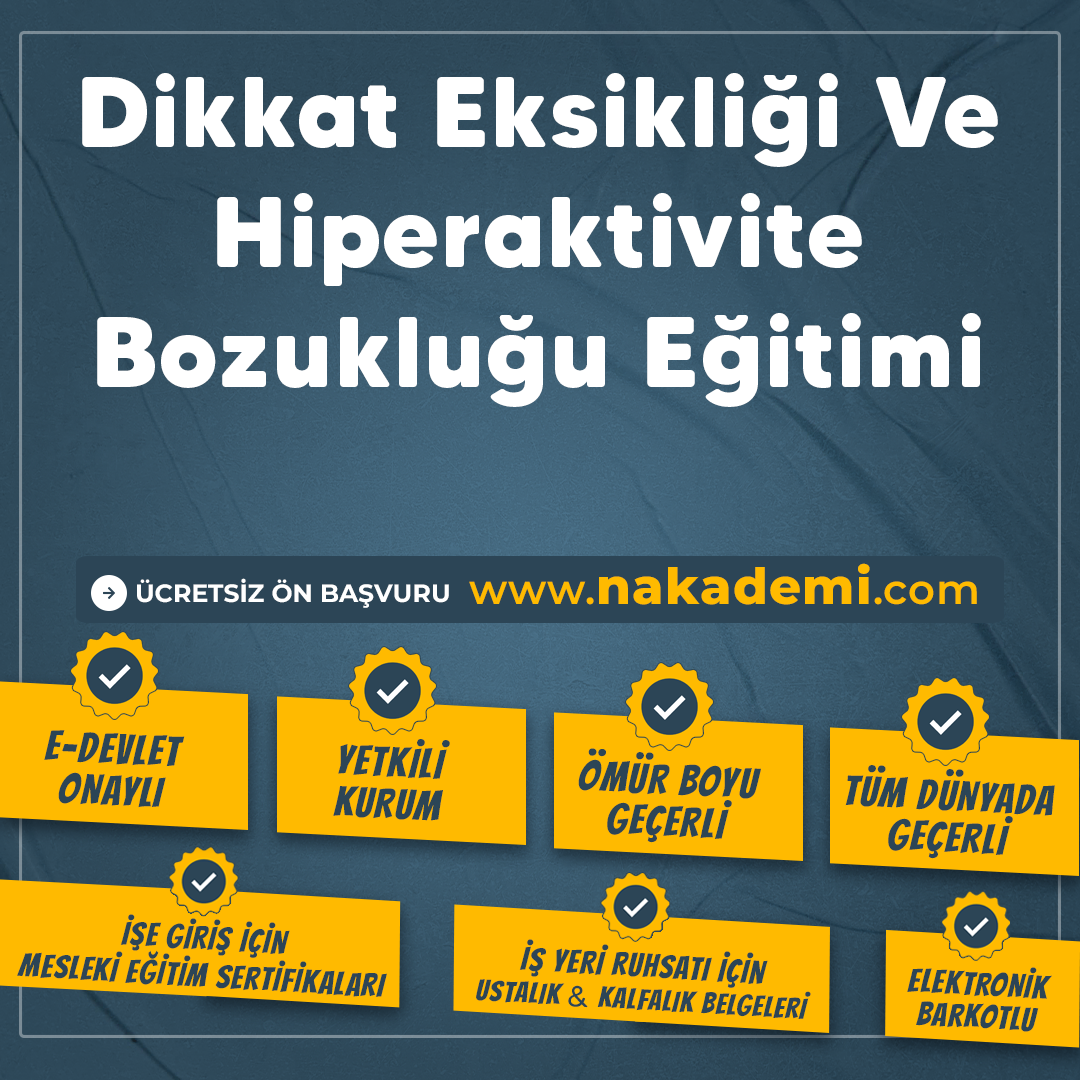 Dikkat Eksikliği Ve Hiperaktivite Bozukluğu Eğitimi
