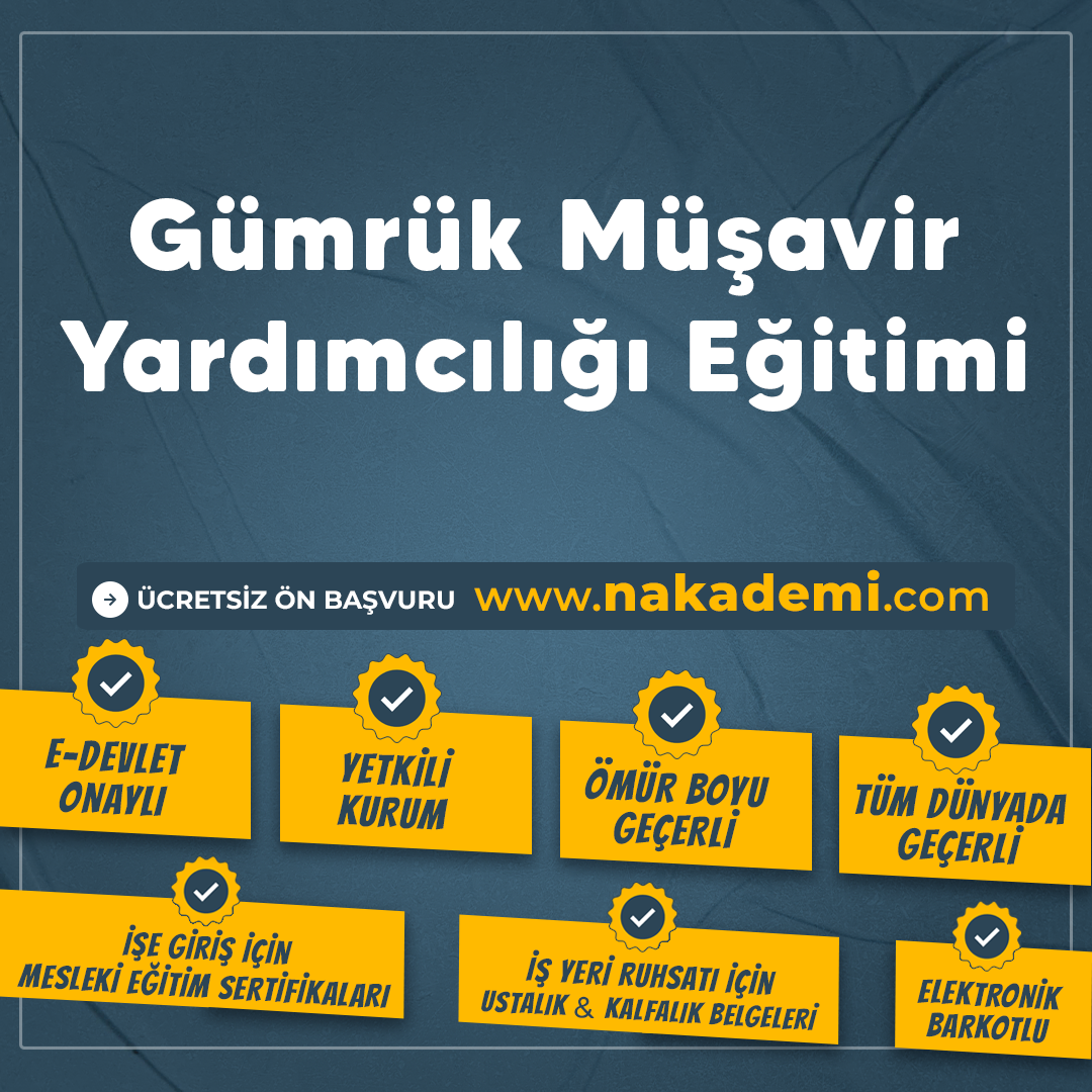 Gümrük Müşavir Yardımcılığı Eğitimi