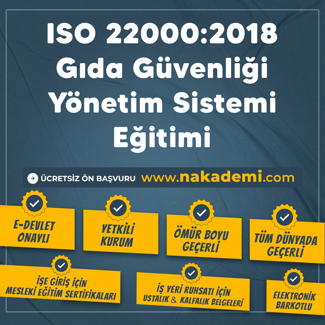 ISO 220002018 Gıda Güvenliği Yönetim Sistemi Eğitimi