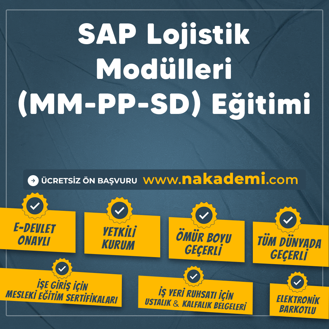SAP Lojistik Modülleri (MM-PP-SD) Eğitimi