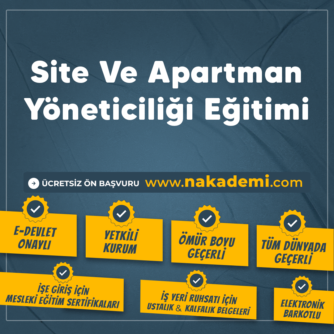 Site Ve Apartman Yöneticiliği Eğitimi