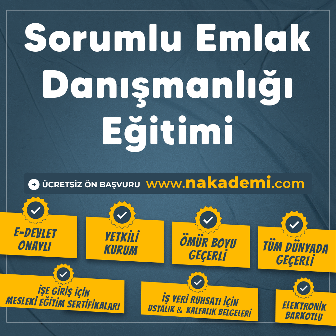 Sorumlu Emlak Danışmanlığı Eğitimi