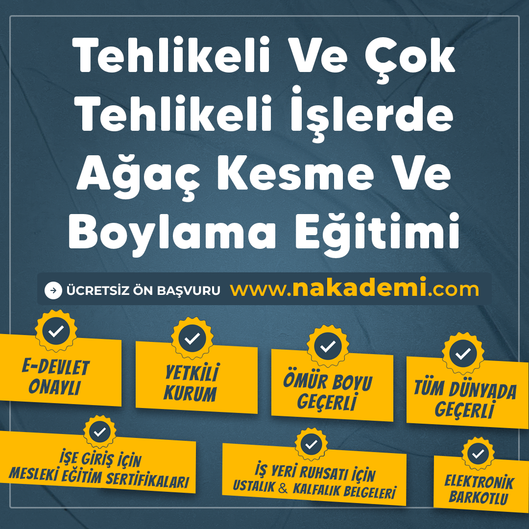 Tehlikeli Ve Çok Tehlikeli İşlerde Ağaç Kesme Ve Boylama Eğitimi