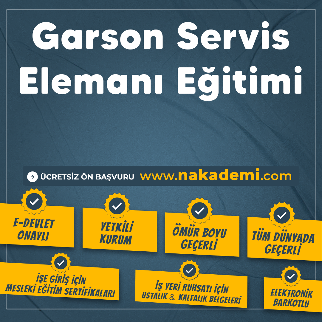 Garson Servis Elemanı Eğitimi