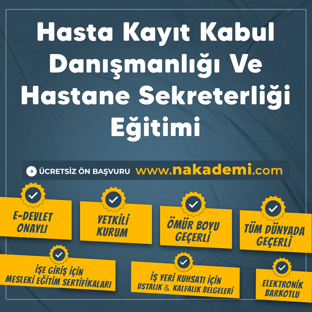 Hasta Kayıt Kabul Danışmanlığı Ve Hastane Sekreterliği Eğitimi