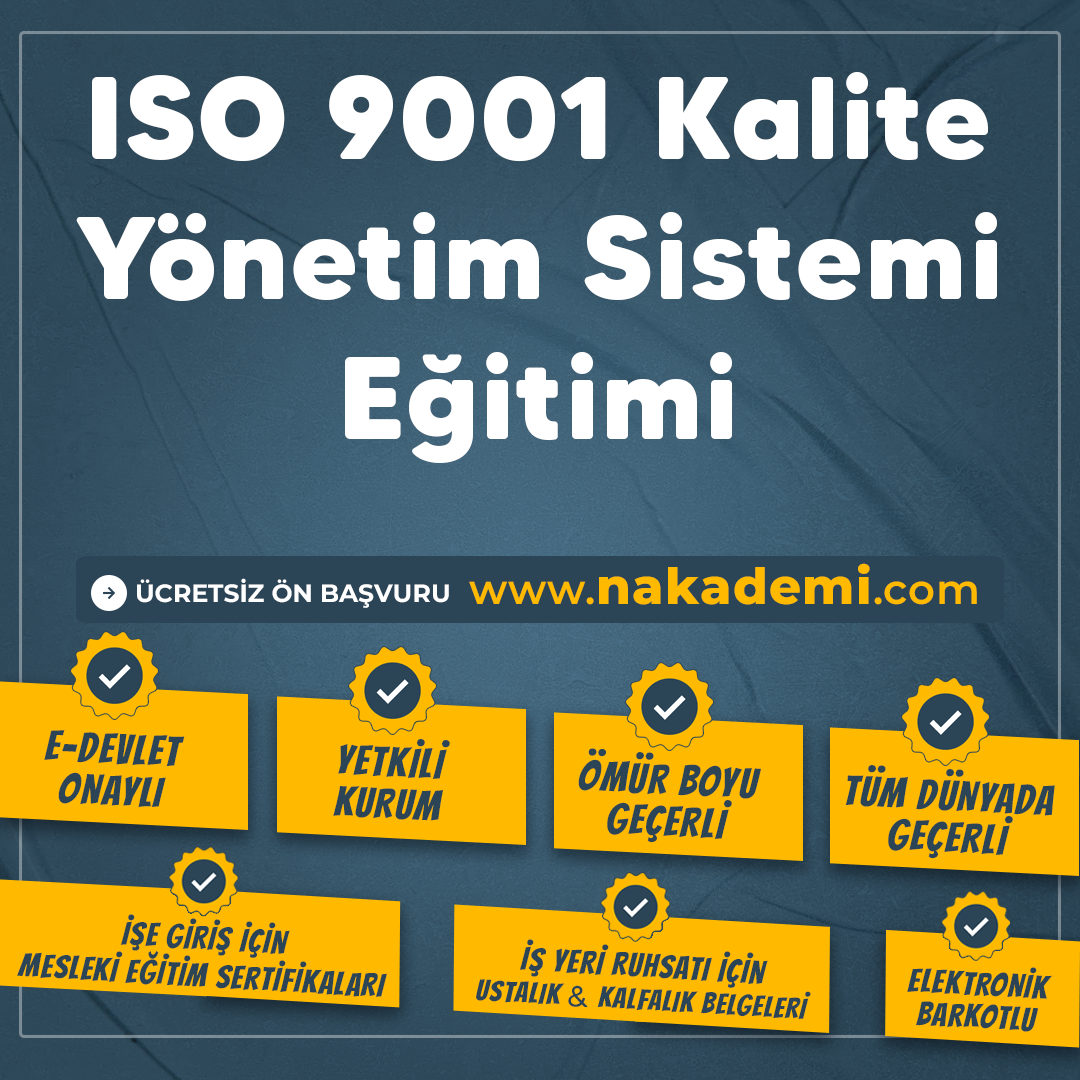 ISO 9001 Kalite Yönetim Sistemi Eğitimi