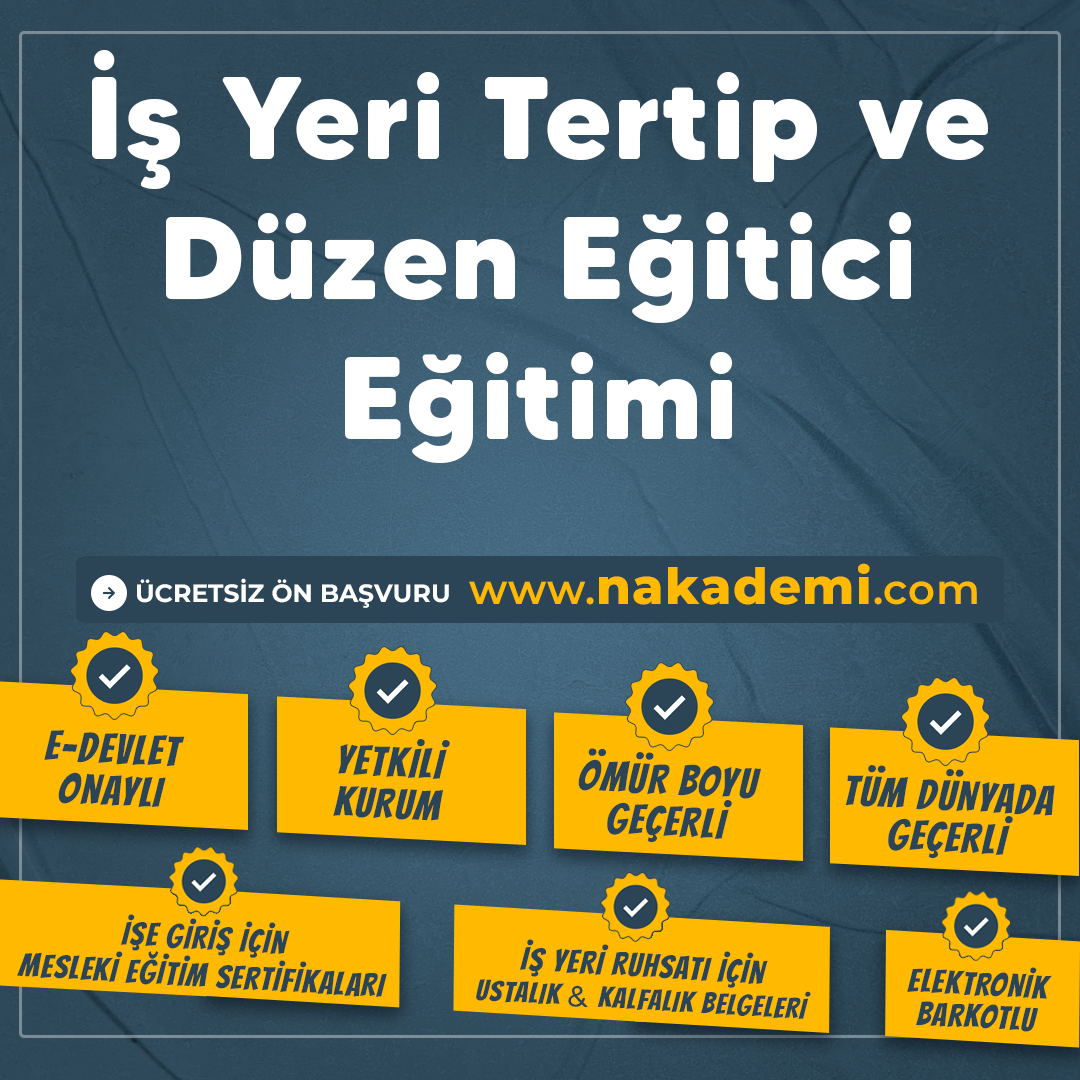 İş Yeri Tertip Ve Düzen Eğitici Eğitimi
