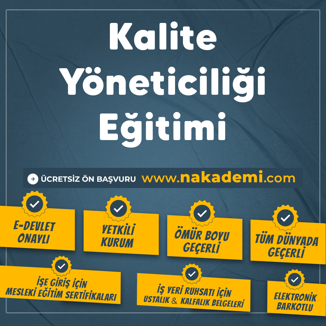 Kalite Yöneticiliği Eğitimi
