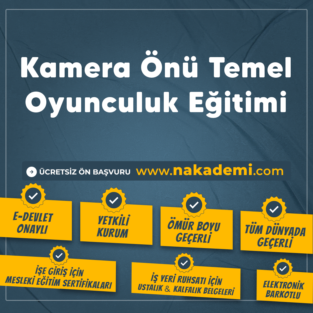 Kamera Önü Temel Oyunculuk Eğitimi