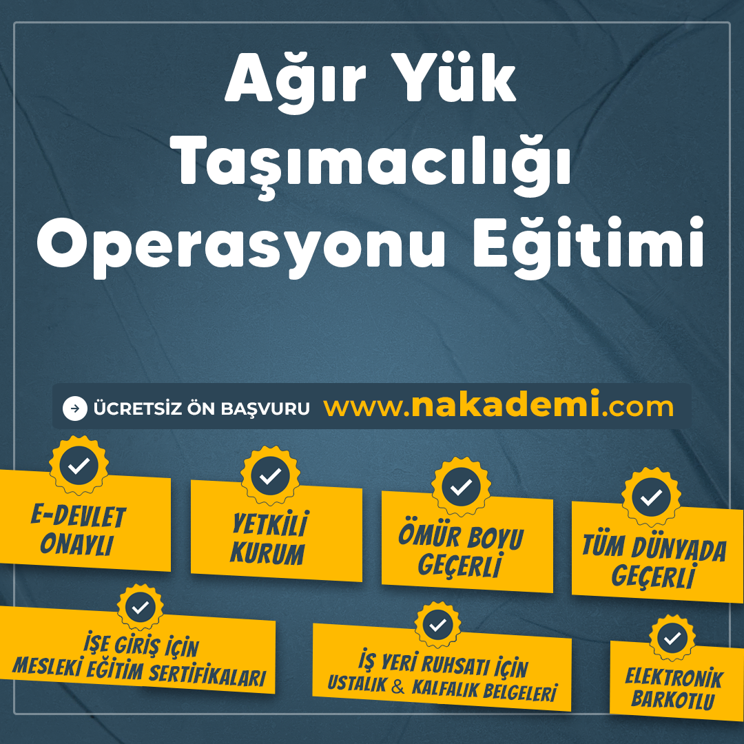 Ağır Yük Taşımacılığı Operasyonu Eğitimi