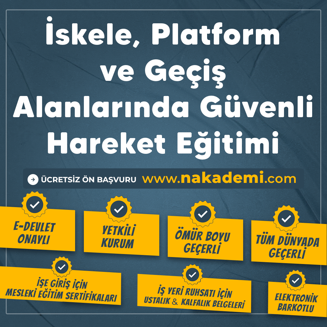 İskele, Platform ve Geçiş Alanlarında Güvenli Hareket Eğitimi