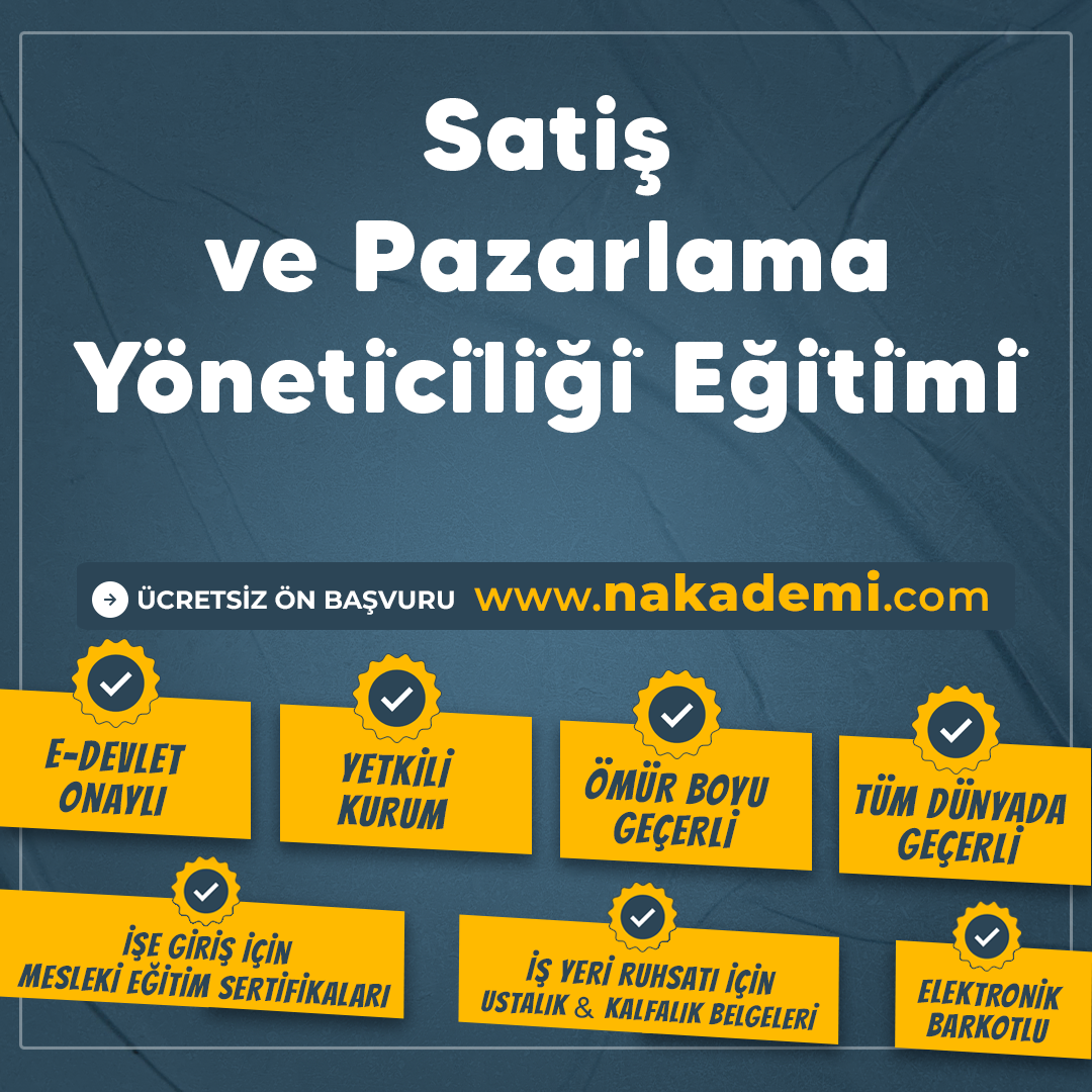 Satiş ve Pazarlama Yöneti̇ci̇li̇ği̇ Eği̇ti̇mi̇
