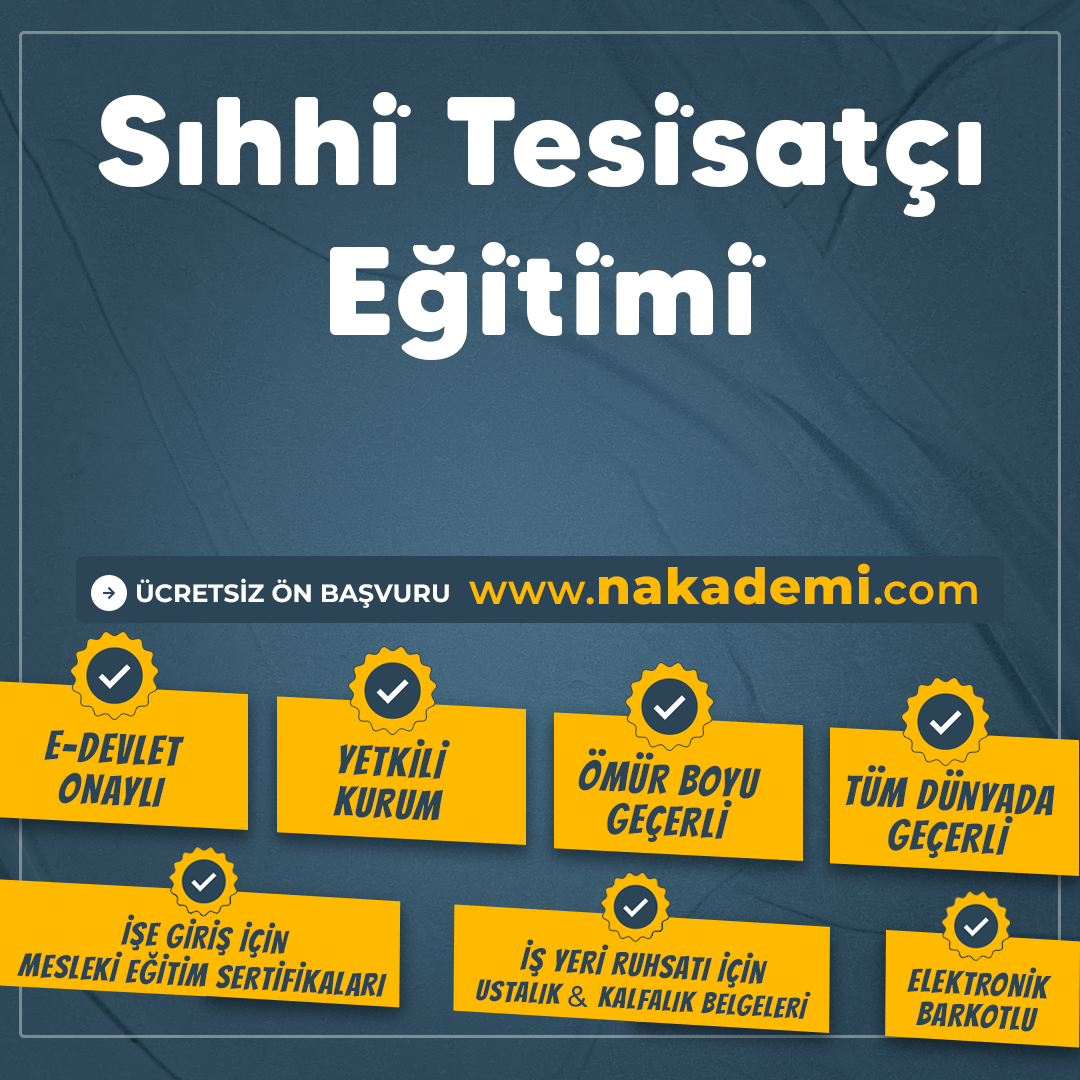 Sihhi̇ Tesi̇satçi Eği̇ti̇mi̇