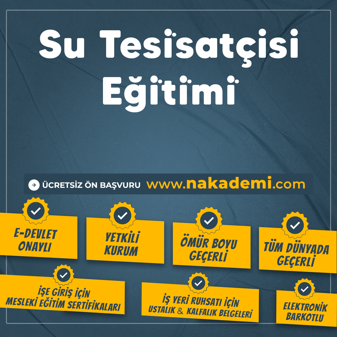 Su Tesi̇satçisi Eği̇ti̇mi̇