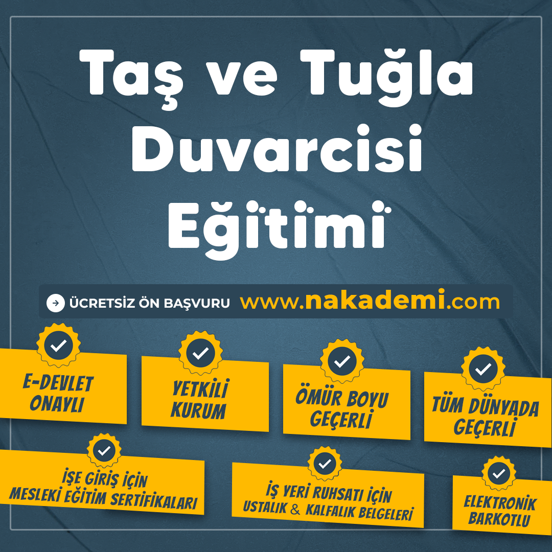Taş ve Tuğla Duvarcisi Eği̇ti̇mi̇