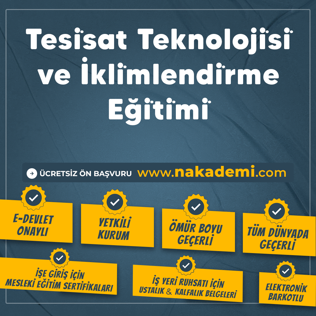 Tesi̇sat Teknoloji̇si̇ ve İkli̇mlendi̇rme Eği̇ti̇mi̇