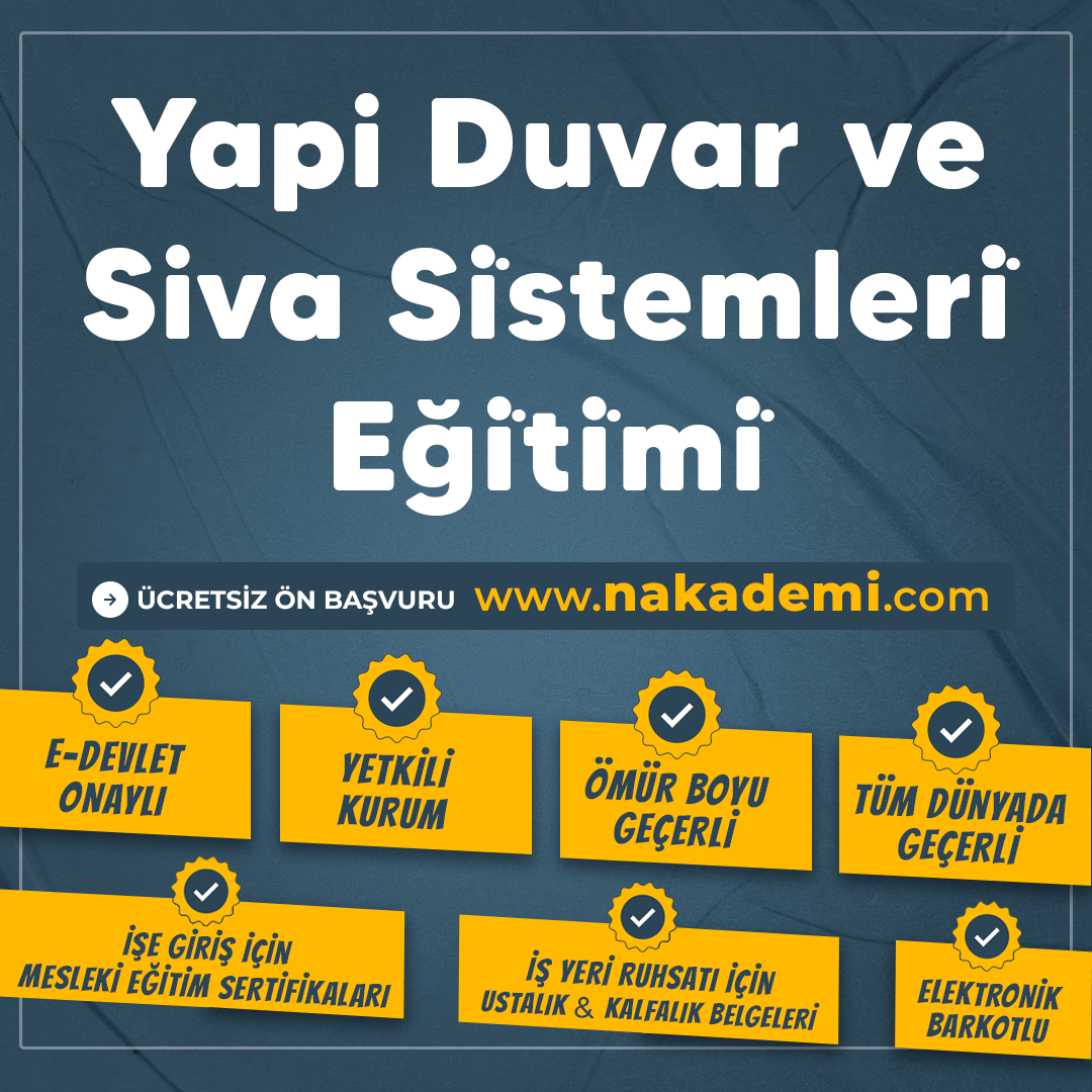 Yapi Duvar ve Siva Si̇stemleri̇ Eği̇ti̇mi̇
