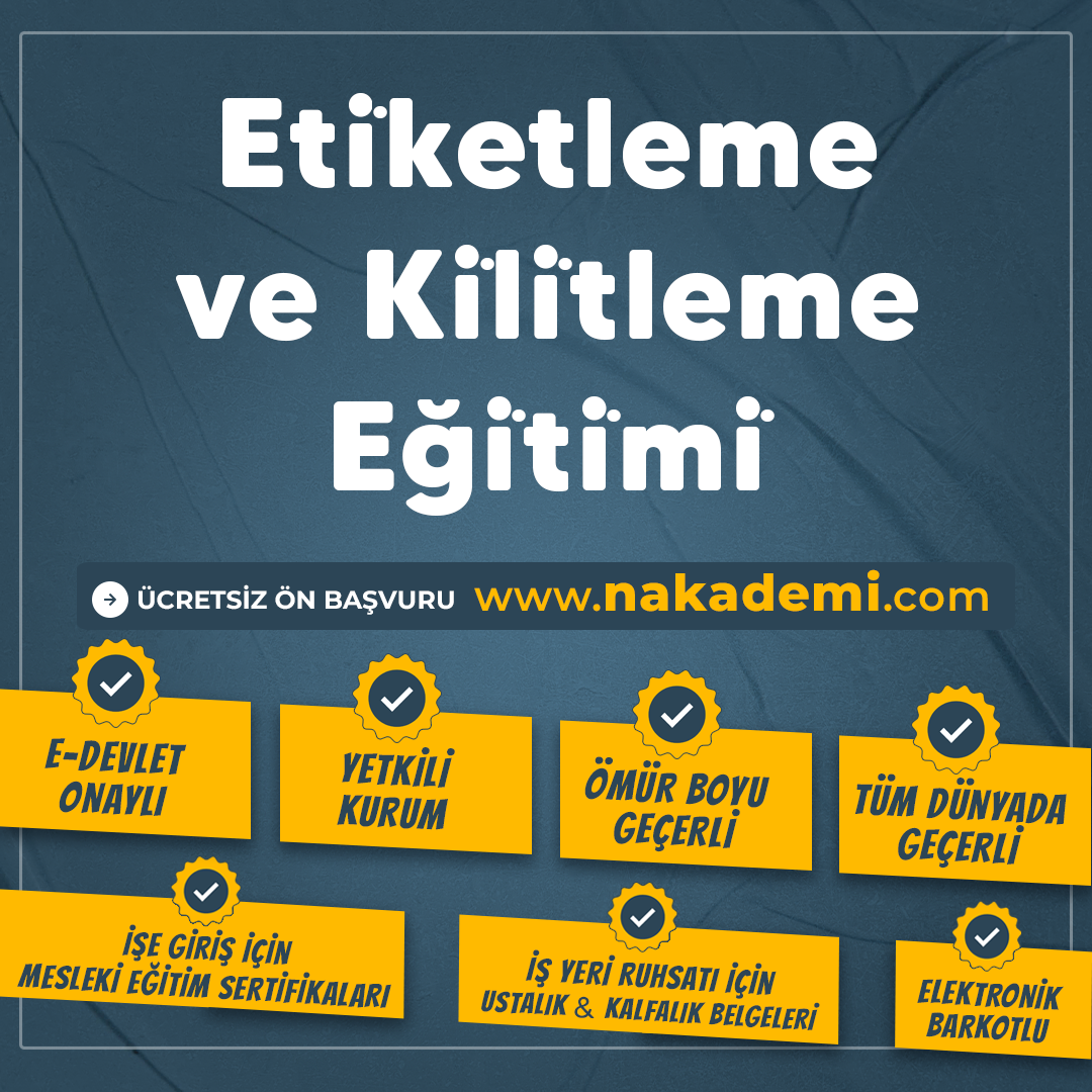 Eti̇ketleme ve Ki̇li̇tleme Eği̇ti̇mi̇