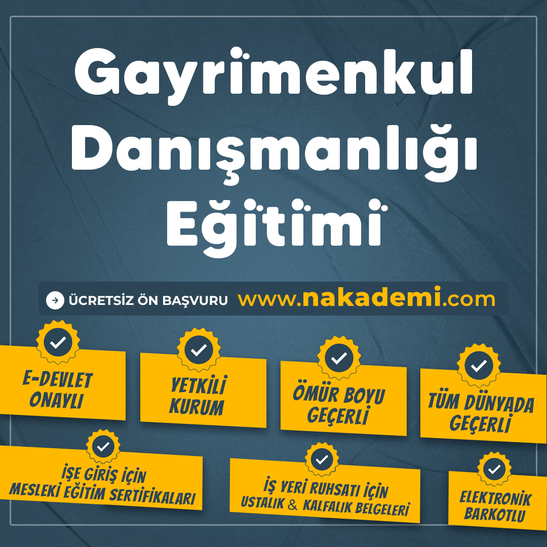 Gayri̇menkul Danişmanlığı Eği̇ti̇mi̇
