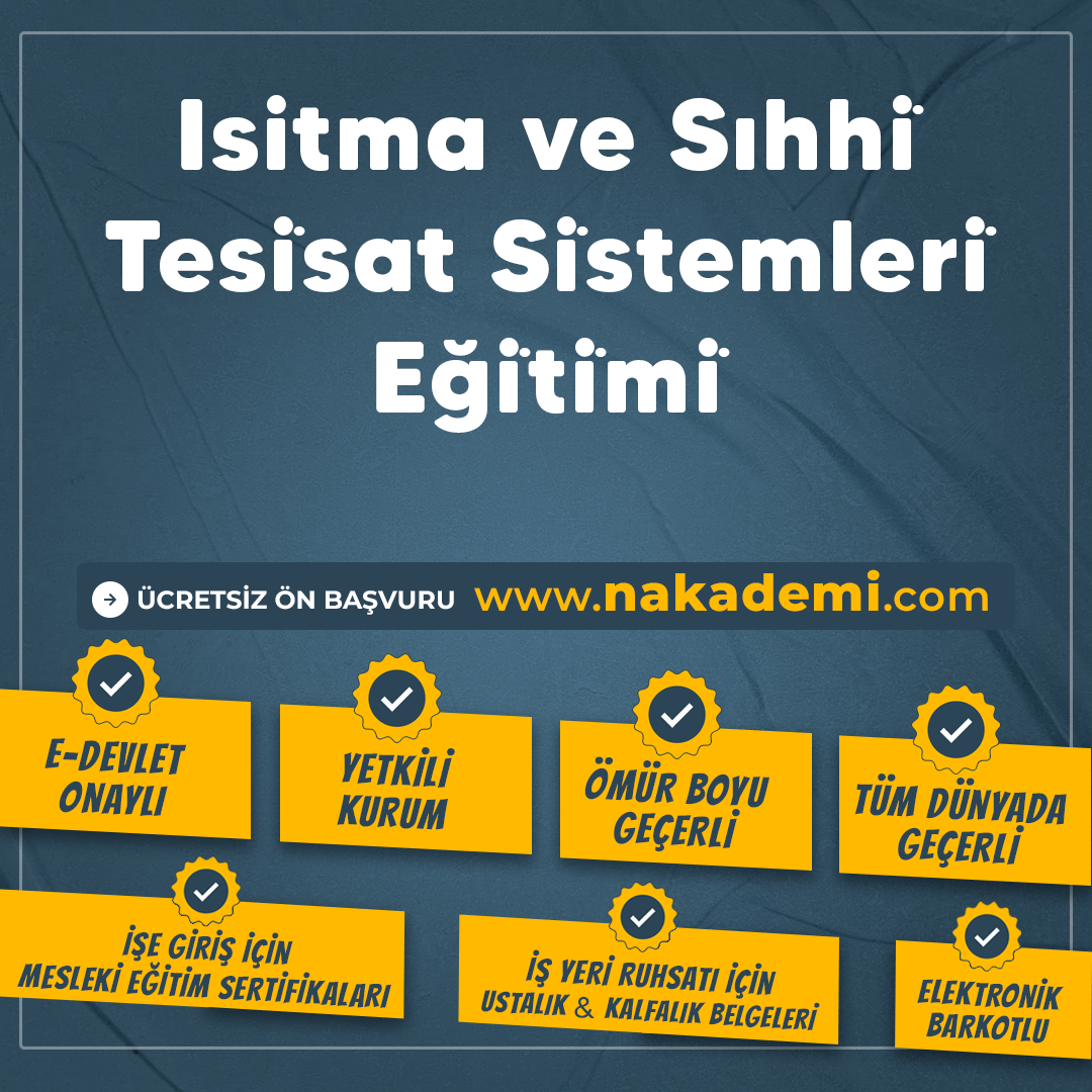 Isitma ve Sıhhi̇ Tesi̇sat Si̇stemleri̇ Eği̇ti̇mi̇