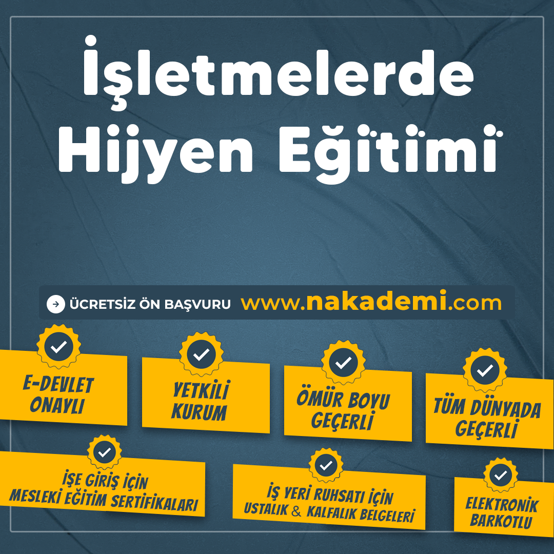 İşletmelerde Hi̇jyen Eği̇ti̇mi̇
