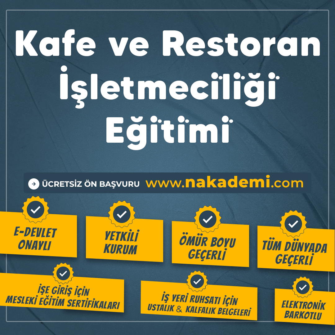 Kafe ve Restoran İşletmeci̇li̇ği̇ Eği̇ti̇mi̇