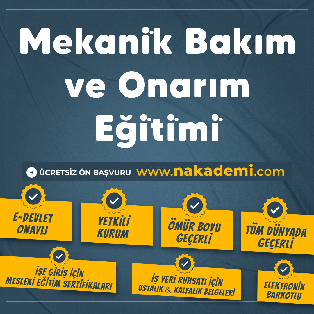 Mekani̇k Bakım ve Onarım Eği̇ti̇mi̇