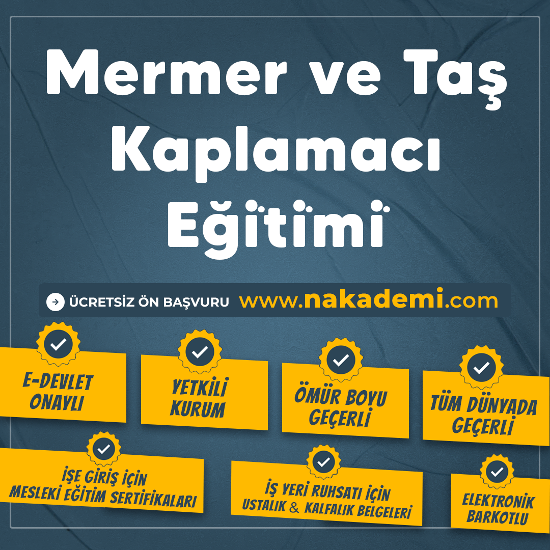 Mermer ve Taş Kaplamacı Eği̇ti̇mi̇