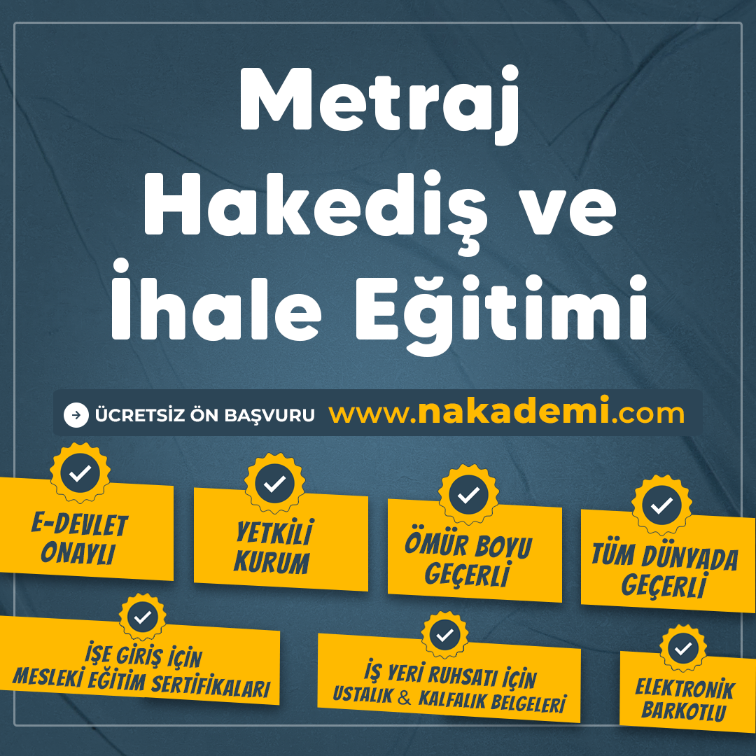 Metraj Hakediş ve İhale Eğitimi
