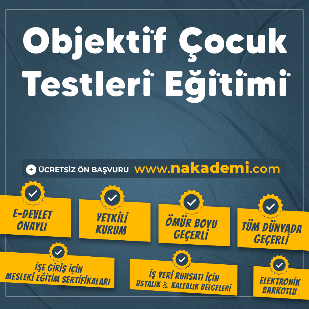 Objekti̇f Çocuk Testleri̇ Eği̇ti̇mi̇