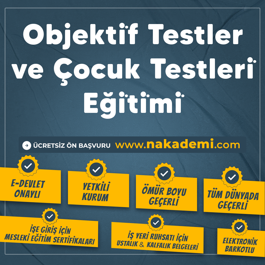Objekti̇f Testler Ve Çocuk Testleri̇ Eği̇ti̇mi̇