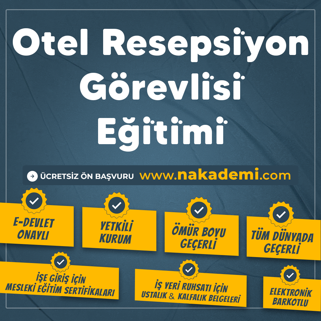 Otel Resepsi̇yon Görevli̇si̇ Eği̇ti̇mi̇