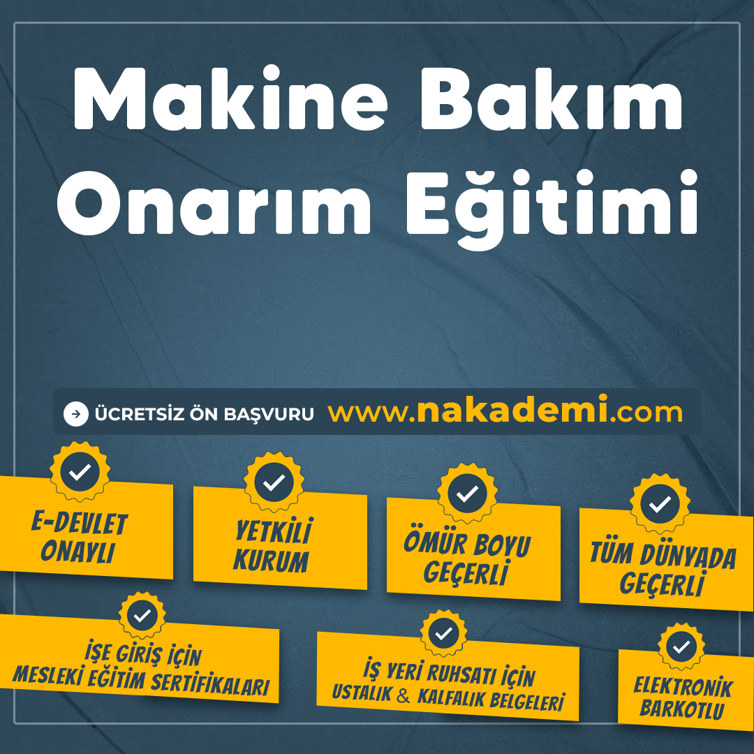 Makine Bakım Onarım Eğitimi