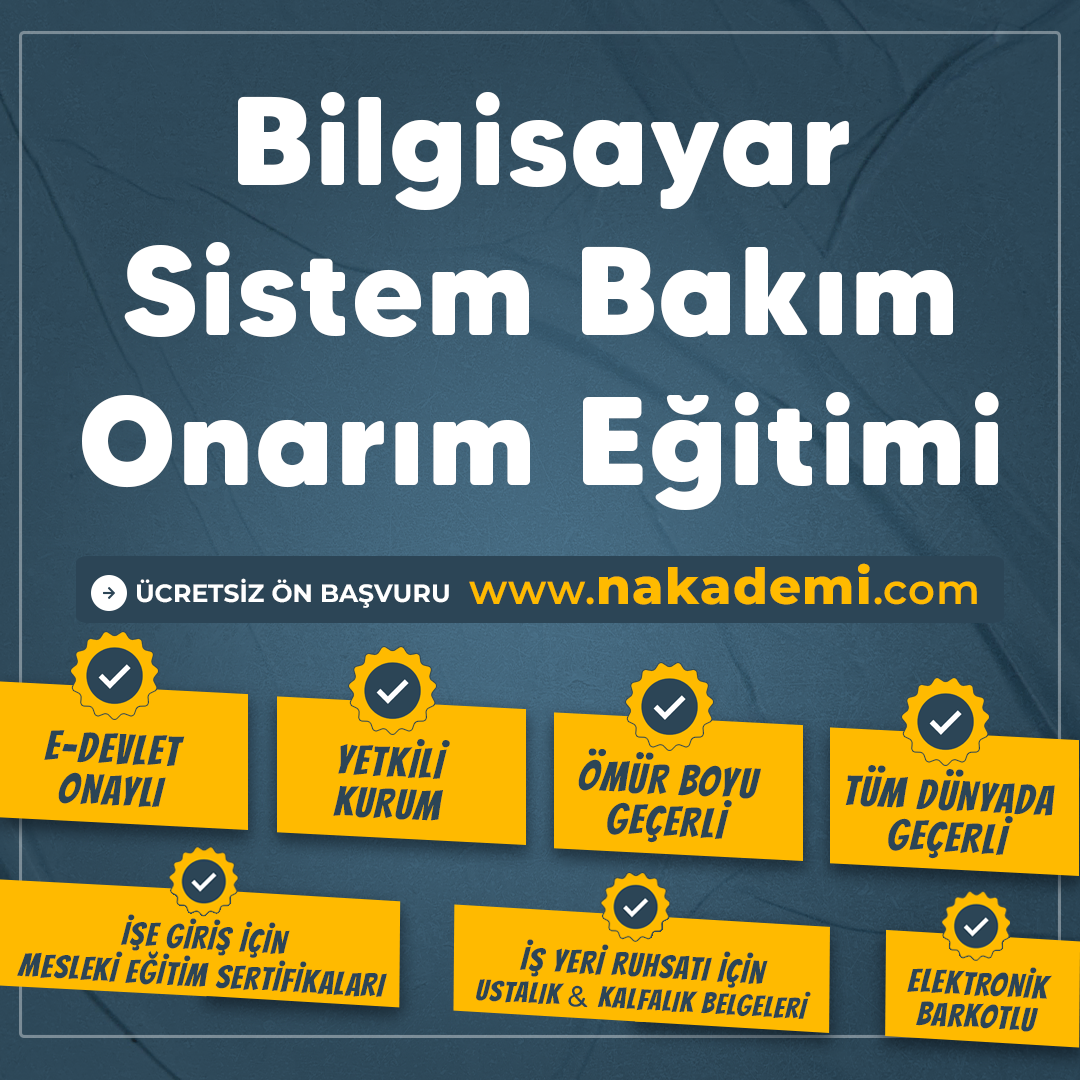 Bilgisayar Sistem Bakım Onarım Eğitimi